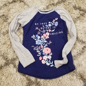Long sleeve floral tee